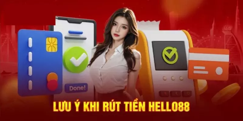 Lưu ý khi thao tác rút tiền Hello88 để đảm bảo an toàn